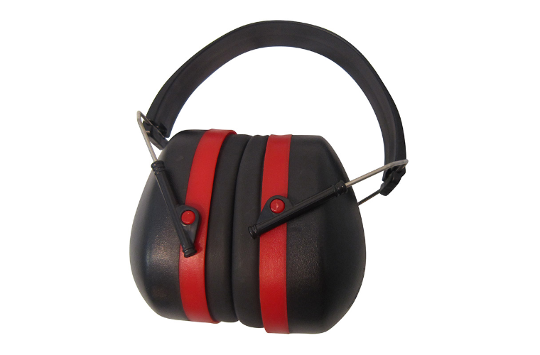 EAR MUFFS RED/BLACK