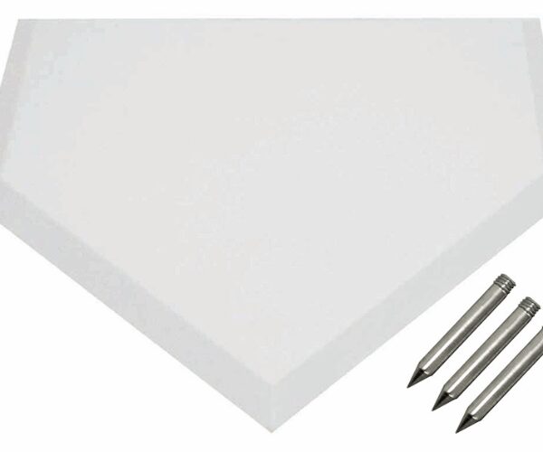 CHAMPRO RUBBER HOME PLATE – WITH 3 GROUND SPIKES CHAMPRO RUBBER HOME PLATE – WITH 3 GROUND SPIKES