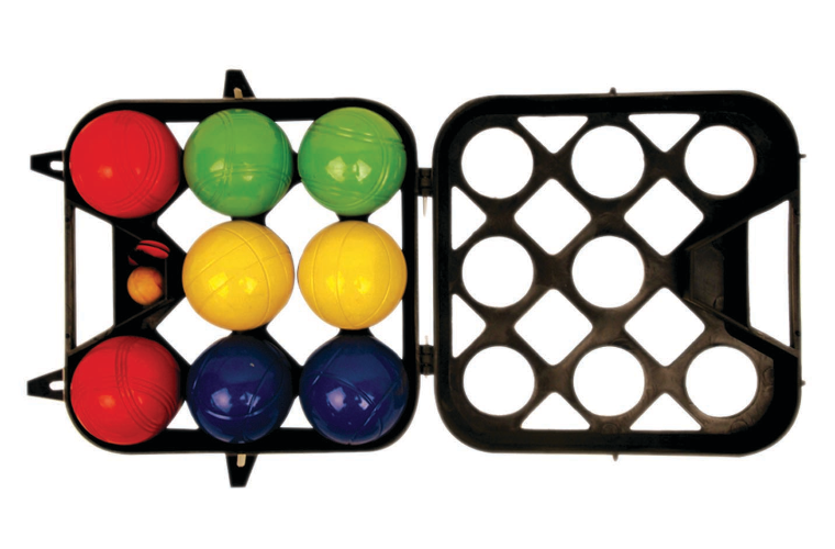 BOULE SET COLOURED METAL - IN CASE
