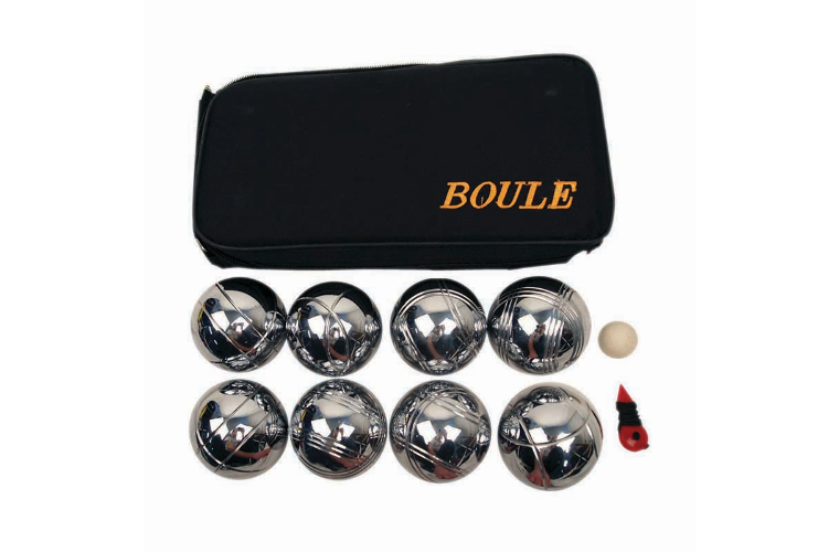 BOULE SET CHROMED METAL - IN NYLON BAG
