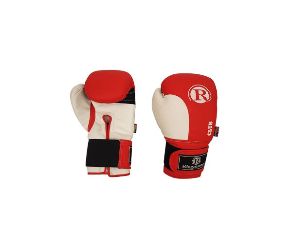 CLUB BOXING GLOVE PROMO SIZE RED / WHITE CLUB BOXING GLOVE PROMO SIZE RED / WHITE