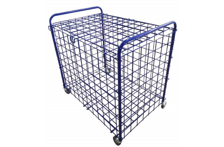 METAL MESH BALL STORAGE CAGE - FOLDABLE