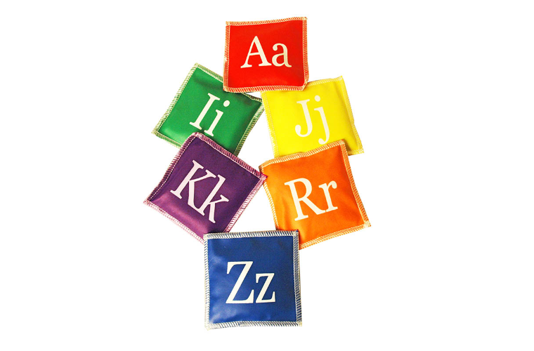 VINYL BEAN BAG SET - ALPHABET A-Z