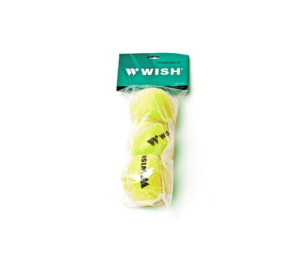 WISH TRAINING 303 TENNIS BALL PACK OF 3 – YELLOW WISH TRAINING 303 TENNIS BALL PACK OF 3 – YELLOW