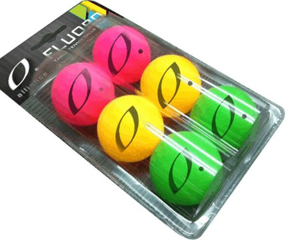 ALLIANCE FLUORO TABLE TENNIS BALLS ALLIANCE FLUORO TABLE TENNIS BALLS