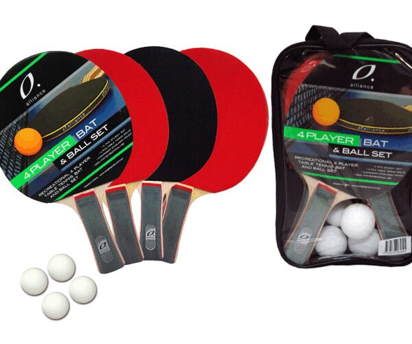 4 PLAYER BAT AND BALL TABLE TENNIS SET 4 PLAYER BAT AND BALL TABLE TENNIS SET