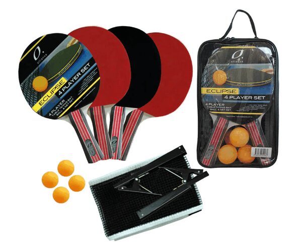 ALLIANCE 4 PLAYER ECLIPSE TABLE TENNIS SET ALLIANCE 4 PLAYER ECLIPSE TABLE TENNIS SET