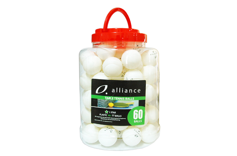 TABLE TENNIS BALLS 40+ ABS 1 STAR WHITE