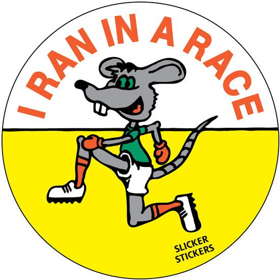 I RAN IN A RACE STICKER I RAN IN A RACE STICKER