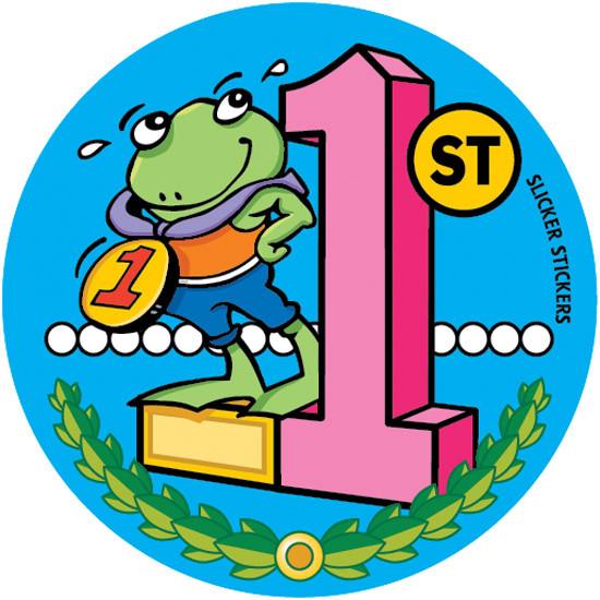 1st Place Frog Sticker 1st Place Frog Sticker