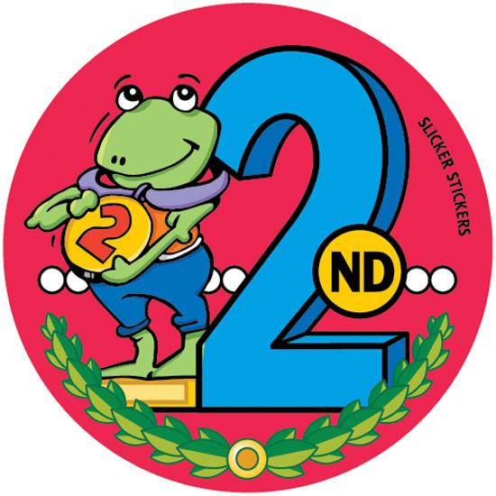 2nd Place Frog Sticker 2nd Place Frog Sticker