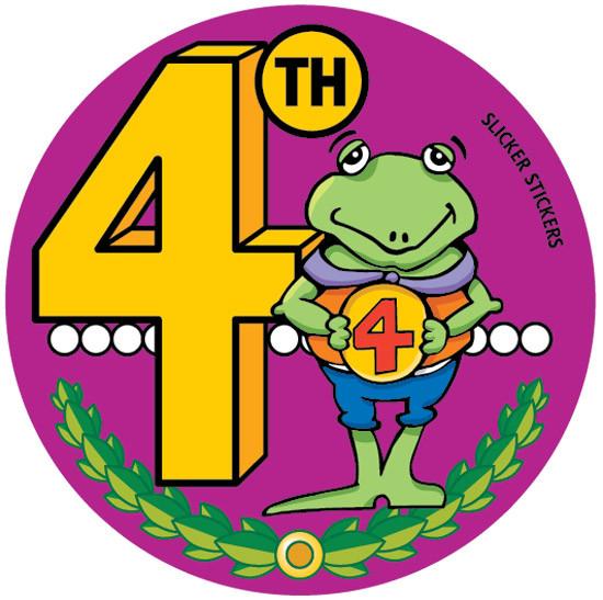 4th Place Frog Sticker 4th Place Frog Sticker