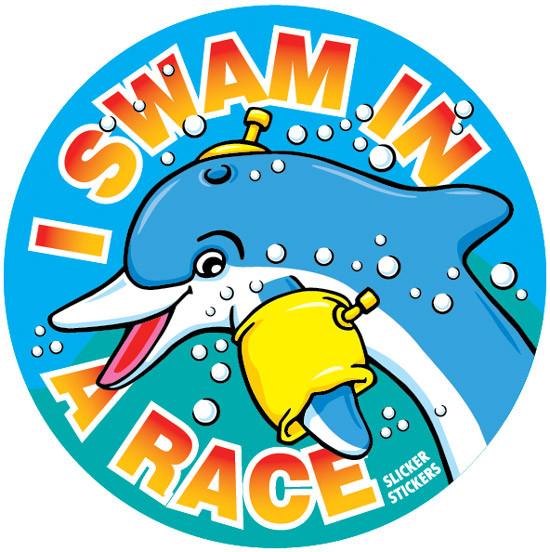 I SWAM IN A RACE STICKER I SWAM IN A RACE STICKER