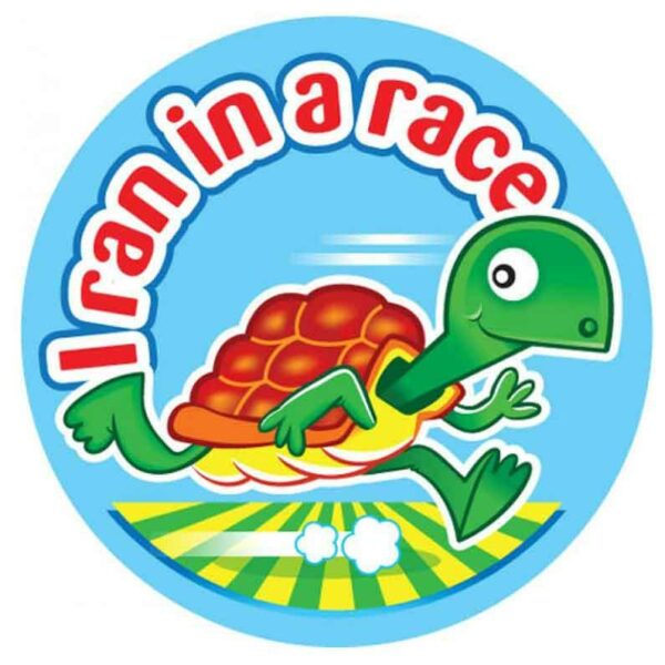 I RAN IN A RACE STICKER I RAN IN A RACE STICKER