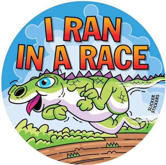 I RAN IN A RACE STICKER I RAN IN A RACE STICKER