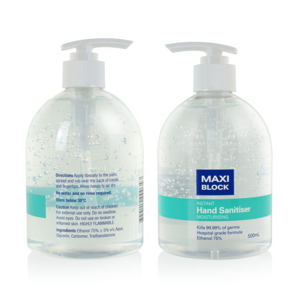 INSTANT HAND SANITISER MOISTURISING 500ML