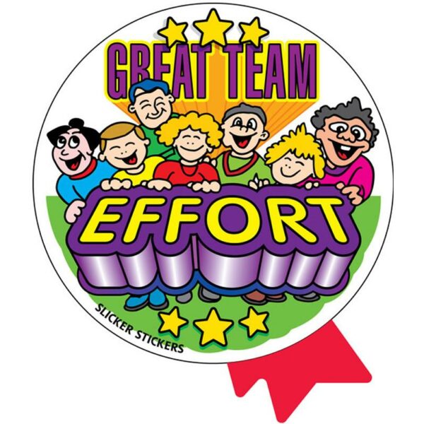 GREAT TEAM EFFORT STICKER GREAT TEAM EFFORT STICKER