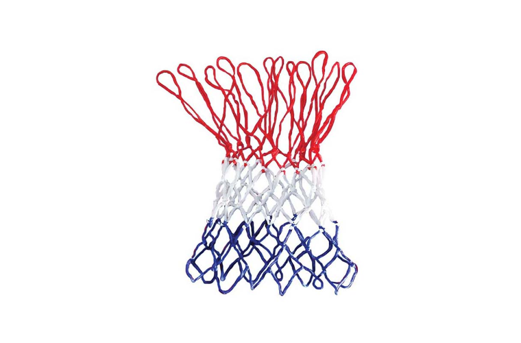 BASKETBALL NET TRI-COLOUR - RED/ WHITE/ BLUE